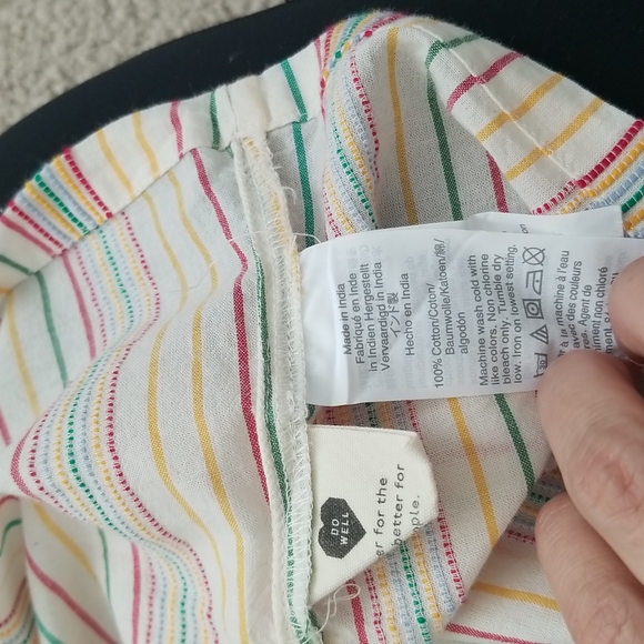 Madewell NWOT striped button down tank size Medium - Picture 5 of 7